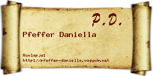 Pfeffer Daniella névjegykártya